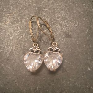 Brighton heart shaped sparkly earrings- so pretty♥️